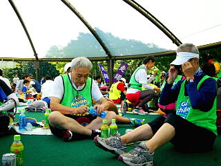 休んでいる写真