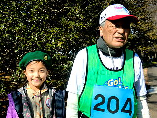 ガールスカウトとの写真