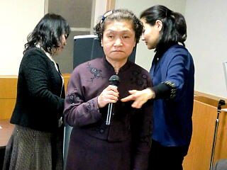 佐藤孝子港区視覚障害者協会副会長の写真